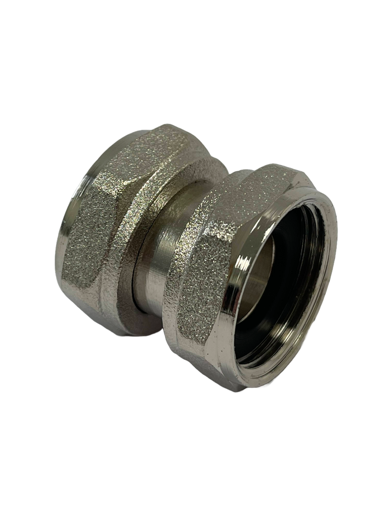 M003 3/4" FF gewricht wartel - vernikkeld